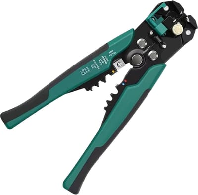 Draadstripper Tang - Krimptang Stripper - Elektrisch Werk - Koolstofstaal Constructie - 20.5 cm Lengte - Groen