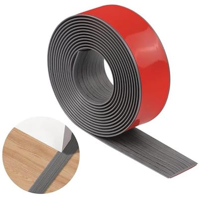 Vloerovergangsstrips 400 cm x 5 cm - PVC Zelfklevende Drempelstrips voor Deuropeningen - Waterdicht en Slijtvast - Tapijtdeurstrips voor Deuren en Vloeren