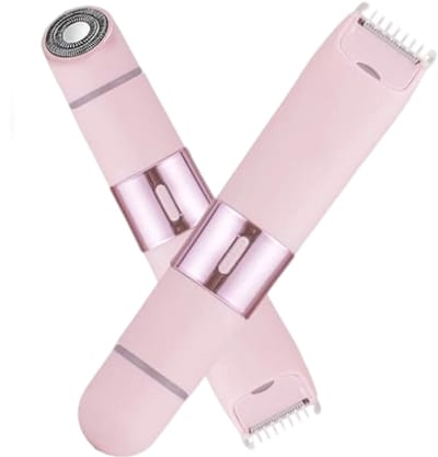Ladyshave - Damesscheerapparaat voor vrouwen - 2-in-1 bikinitrimmer - Oplaadbaar - Dubbele kop - Waterdicht - Geschikt voor nat en droog gebruik - Geschikt voor lichaam, gezicht, oksels, benen en armen