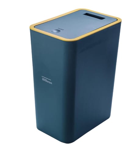 Huishoudelijke Vuilnisbak - Prullenbak Deksel - Geur Afsluiten - Druk Deksel Mechanisme - 10L of 15L - Wit Zwart Blauw