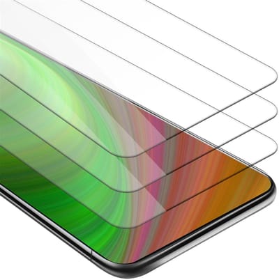 Cadorabo 3x Screenprotector geschikt voor Samsung Galaxy A90 5G - Beschermende Pantser Film in KRISTALHELDER - Getemperd (Tempered) Display beschermend glas in 9H hardheid met 3D Touch