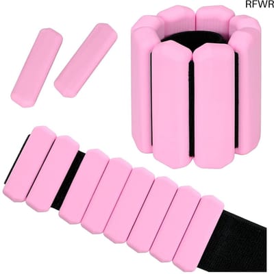 RFWR® Verstelbare pols- en enkelgewichten voor workout, 2 stuks siliconen armgewichten voor fitness