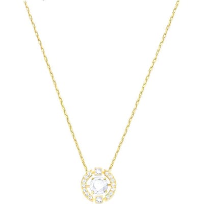 Swarovski Una Kloppend Hart Kristal Ketting Dames ketting Wit Goud 5284186 Box+Shopping Bag