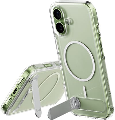 CARE by PanzerGlass Feature Case Transparent w. Kickstand & MagSafe iPhone 17