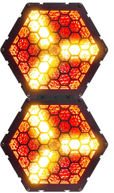 BeamZ Set van 2x RB90-5 Retro Blinders - 3x 30W RGB/WW LED’s - 5 pins DMX