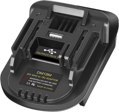 DM18M batterij adapterset voor Makita 18V-gereedschappen-batterijen-voor Dewalt 20V en Milwaukee M18 18V accu's naar Makita 18V accu's BL1830 BL1840 BL1850 met USB-oplaadpoort