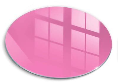 Wallfluent Glazen Snijplanken - Roze Snijplanken Glas - 40fi cm - Roze Snijplanken van Glas - Hittebestendige Glazen Snijplank - Decoratieve Glazen Snijplank - Glazen Snijplank met Antislip