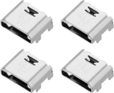 4PCS Micro USB Oplaadpoort Connector Socket voor Samsung Galaxy Tab A6 SM-T580 en SM-T585 - Vervangende Onderdelen voor Tablet