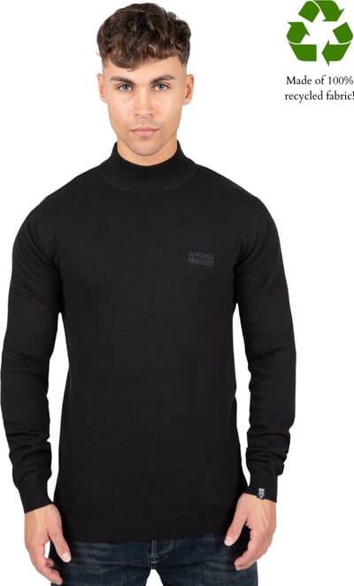 AYDEN TURTLENECK SWEATER - BLACK S / Black