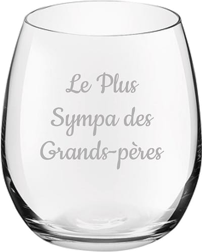 Drinkglas gegraveerd - 39cl - Le Plus Sympa des Grands-Pères