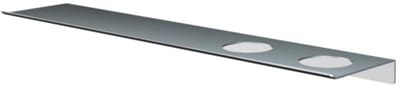 Hotbath &More Shelves - Planchet 60 Cm - Inclusief Bevestigingsrails - Met 2 Uitsparingen - Voor Zeepdispenser of Beker - RVS 316
