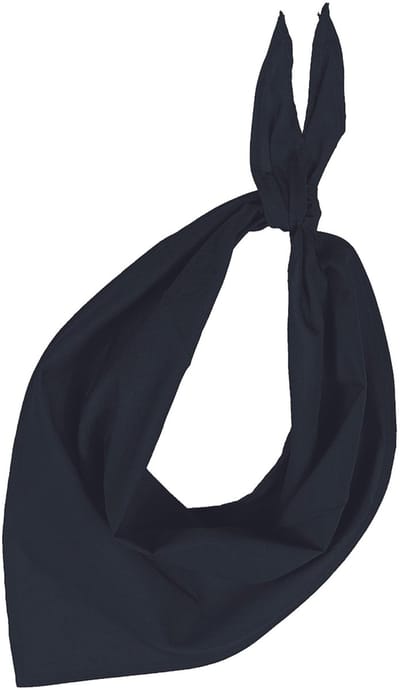 Kariban Bandana zakdoek - Zwarte halsdoek van polyester en katoen