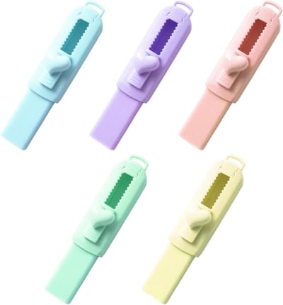 Set van 5 Uittrekbare Gum in Hartvorm, Perfect voor Kinderen, School, Tekeningen en Schrijven