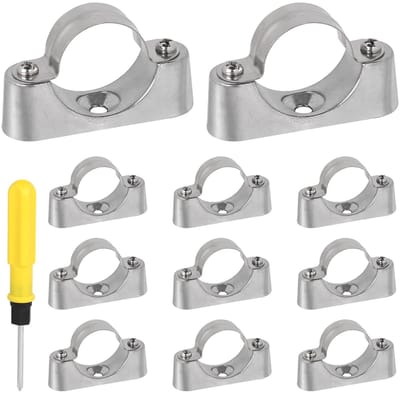Dailygoods- Buishouder Wandmontage - Buisklem 38/40mm - Metalen Buisklem - 10 Stuks - Eenvoudige Installatie - Betrouwbare Bevestiging