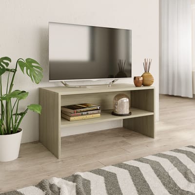 vidaXL - Tv-meubel - 80x40x40 - cm - bewerkt - hout - sonoma - eikenkleurig