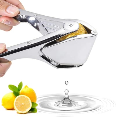 ByShane - Handmatige Citruspers van Roestvrij Metaal - Voor Limonade en Cocktails - Vaatwasmachinebestendig - Zilver
