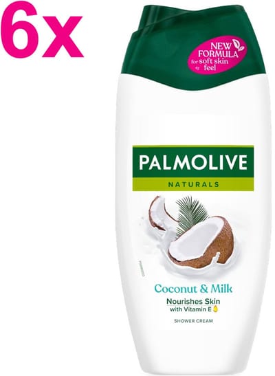 Palmolive Douchegel - Coconut & Milk - 6x 250 ml - met Vitamine E