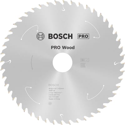 Bosch PRO Wood snoerloos blad voor cirkelzagen 190 x 1,6 x 30 mm - 2608837710