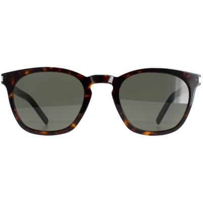 Saint Laurent Square unisex Dark Havana Gray SL 28 slanke zonnebril
