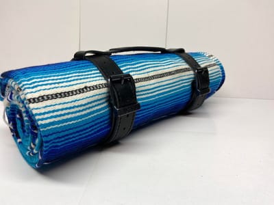 Dries Design D3SD - Mexicaanse deken – Dekenhouder – Harley – Chopper – Leder dekenhouder – Leren dekenhouder - Mexico sarapes – serapes – saltillos – zwart - #297