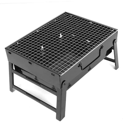 Opvouwbare Barbecue - EVTSCAN - Draagbaar Roestvrij Staal - Voor 5 personen - Ideaal voor Picknick en Tuin