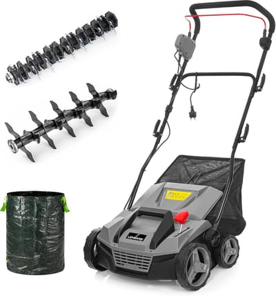 Elektrische Verticuteermachine en Beluchter 2-in-1 met 38 cm Werkbreedte