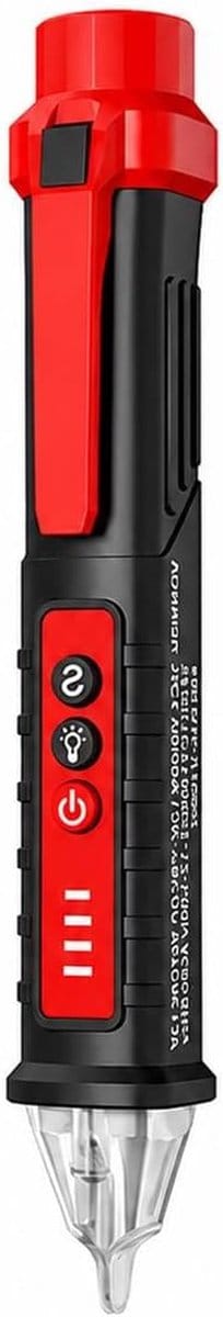 Spanningstester - Spanningszoeker - Veilig Elektra - Contactloos Meten - 12-1000 V - Zwart
