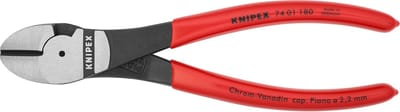 Knipex 74 01 180 Kracht-Zijsnijtang Gepolijst/kunststof 180mm