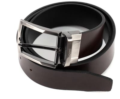 bugatti riem Men's Reversible Belt 3.5 W80 Black / Dark Brown zwart donkerbruin