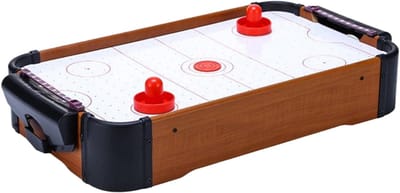 Tafelluchthockey - Mini Hockey - Spelplezier Thuis - Natuurlijk Hout - 50 x 30 cm - Multicolor