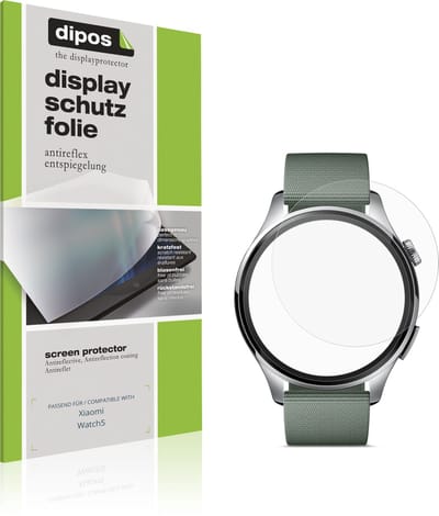 dipos – 6x Matte Beschermfolie geschikt voor Xiaomi Watch5 | Krasbestendige & antireflecterende Screenprotector Ultra-Thin