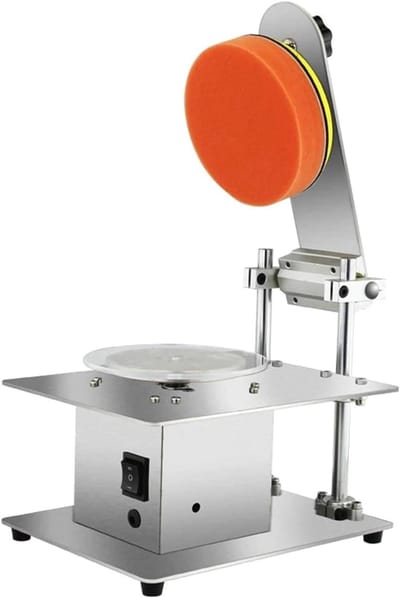 Schijf polijstmachine - Reparatie machine - Cd's herstellen - 7 snelheden - 200W vermogen - Zilver