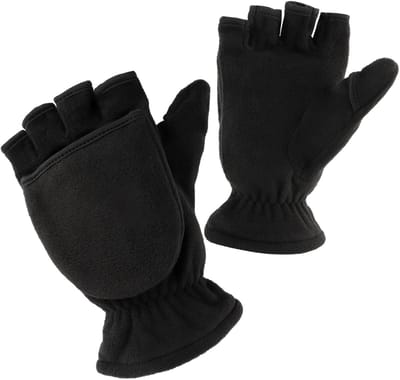Dailygoods- Winterhandschoenen warme fleece - Vingerloze handschoenen - Winddichte handschoenen - Thermisch isolatie - Lichtgewicht - Geschikt voor outdoor