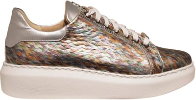 Footnotes leren multicolor dames sneakers - Coco