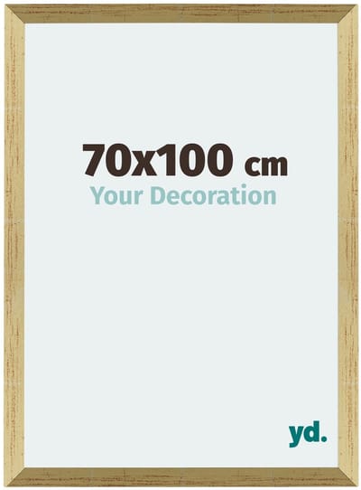 Your Decoration - Puzzellijst 70x100 cm - Goud Glans - Puzzellijst 1500-2000 stukjes - MDF Fotolijst - Mura