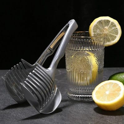 Aluminium Keuken Handheld Oranje Citroensnijder Tomaat Snijclip Fruitsnijder Uiensnijder Keuken Item