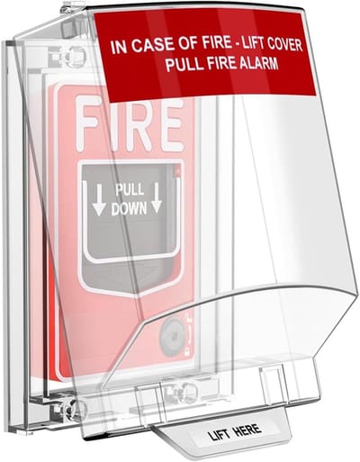 Alarm Afdekking - Brandmelder Beschermkap - Veilige Installatie - Waterdicht Vuurvast - 5.9 x 5.9 x 3.14 cm - Transparant
