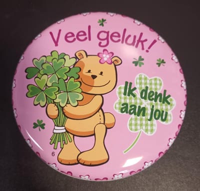 Veel geluk - potje in blik