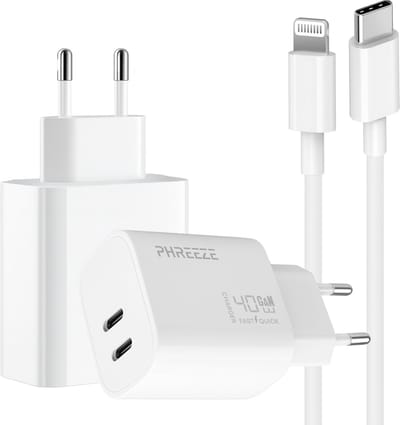 Phreeze usb C oplader met MFi Lightning kabel - Power Delivery