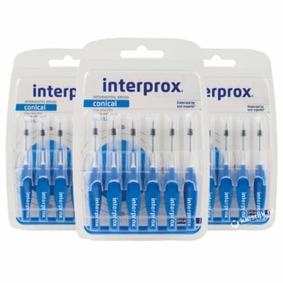 Interprox Premium Conical Ragers - 3.5 tot 6 mm - 3 x 6 stuks - Voordeelpakket