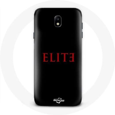 Coque - Samsung - Galaxy J5 2017 Elite - Souple - Logo Rouge - Protection Noir noir