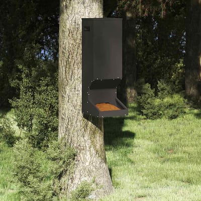 vidaXL - Hertenkorf - Zwart - 28 - x - 30 - x - 80 - cm - 3 - kg - Koudgewalst - Staal