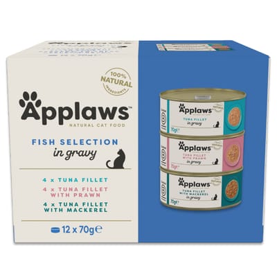 Voordeelpakket: 12x70g Applaws Cat in Sauce mix pack (3 soorten) nat kattenvoer