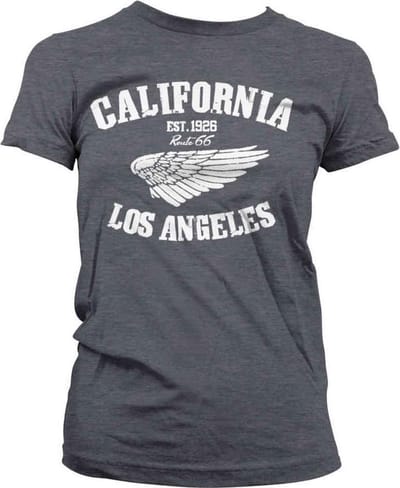 Route 66 Dames Tshirt -S- California Grijs