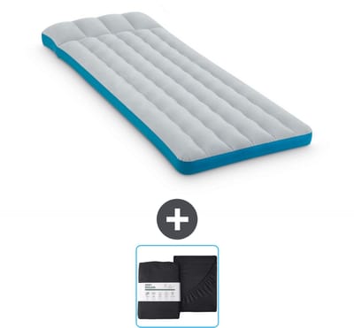 Intex Campingmat - Twijfelaar - 72 x 189 x 20 cm - Blauw - Inclusief en Hoeslaken