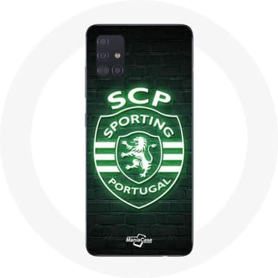Coque - Maniacase - Samsung Galaxy A71 - Lumineux - Noir - Sporting Portugal noir