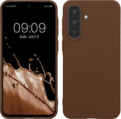kwmobile telefoonhoesje geschikt voor Samsung Galaxy A37 5G - Hoesje voor smartphone - Back cover in chocoladebruin