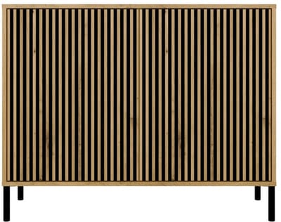 MALWA KAMARO - Dressoir - Met 2 deuren - Met 4 planken - Eiken Artisan