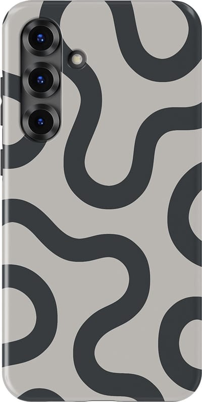 DripCase Motion Flow Tough Hoesje Samsung Galaxy S25 Plus | Backcover met Mag | Trendy Design | Valbescherming | Graphite Glide