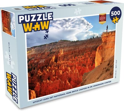 Puzzel Uitzicht over het Nationaal park Bryce Canyon in de Verenigde Staten - Legpuzzel - Puzzel 500 stukjes